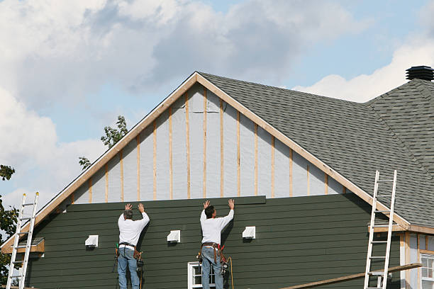 Professional Emergency Siding Repair technician working in Holliston, MA